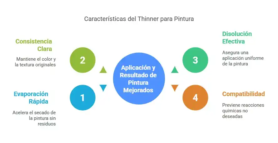 Características del thinner para pintura